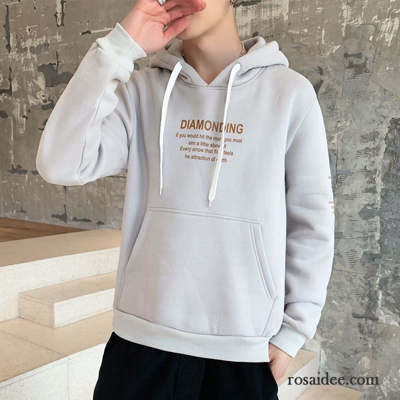 Hoodie Herren Hoodies Trend Feder Neu Schüler Lange Ärmel Weiß