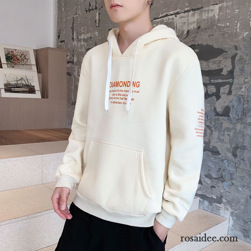 Hoodie Herren Hoodies Trend Feder Neu Schüler Lange Ärmel Weiß