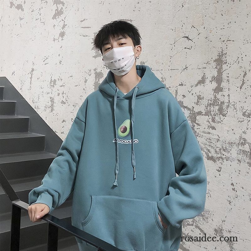Hoodie Herren Mit Kapuze Lose Hoodies Überzieher Ultra Trend Weiß