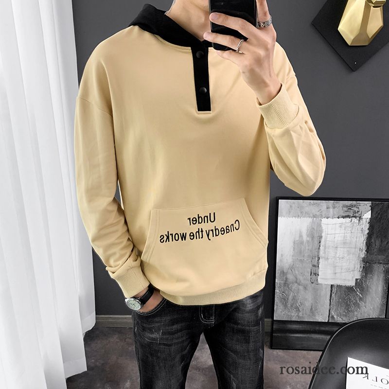 Hoodie Herren Neu Trend Mit Kapuze Herbst Allgleiches Mode Khaki