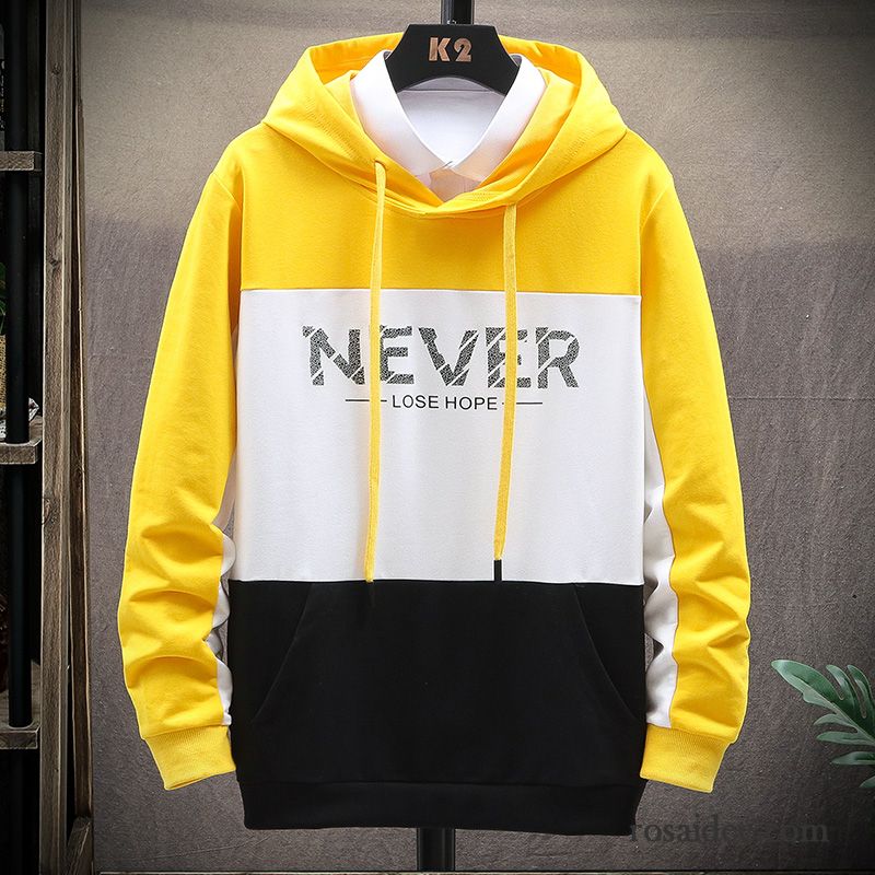 Hoodie Herren Schüler Überzieher Herbst Neu Feder Mantel Blau