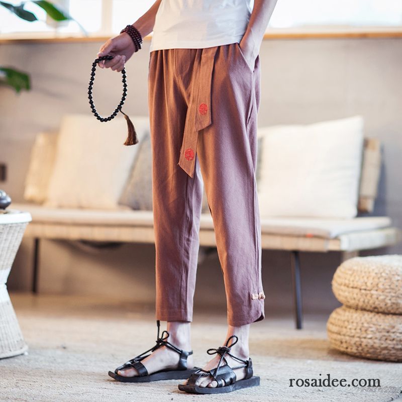 Hosen Herren Lange Harlan Jugend Chinesischer Stil Freizeit Lose Khaki