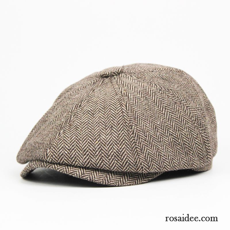 Hüte / Caps Herren England Herbst Winter Sternanis Retro Reisen Khaki