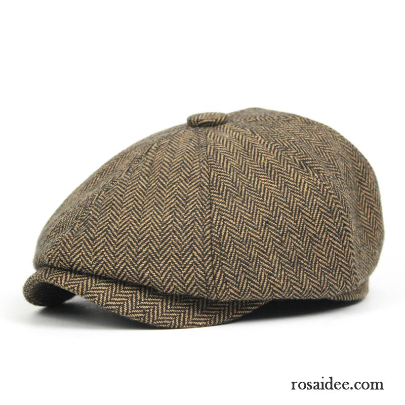 Hüte / Caps Herren England Herbst Winter Sternanis Retro Reisen Khaki