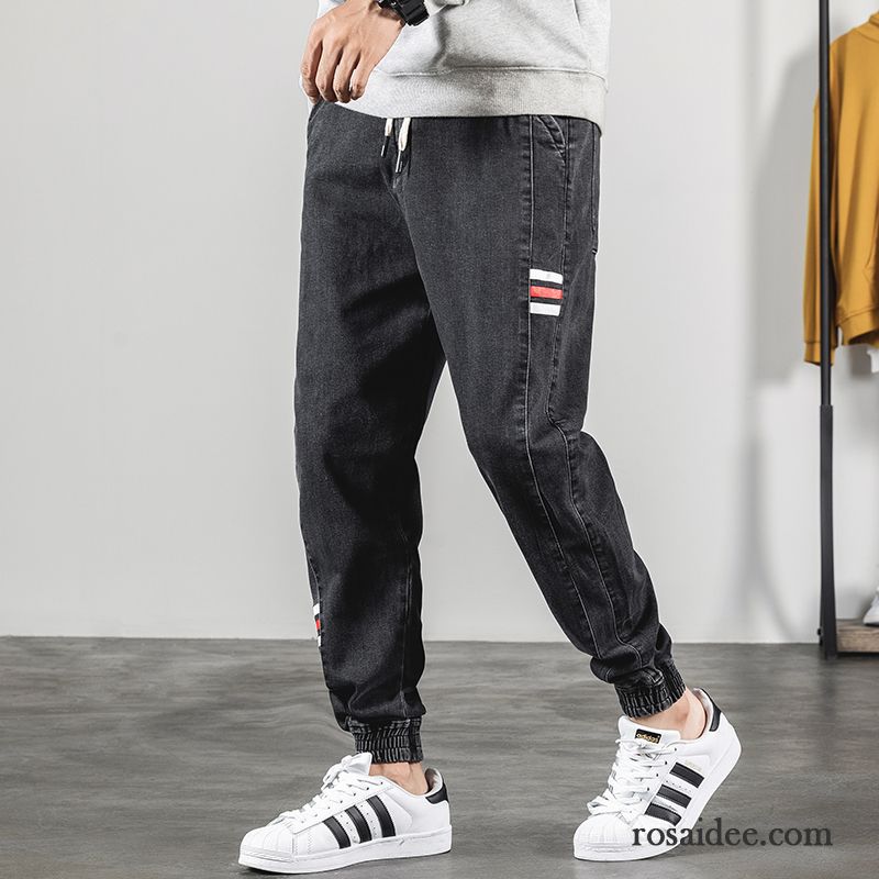 Jeans Herren Harlan Freizeit Trend Große Größe Hose Herbst Blau Schwarz Grau