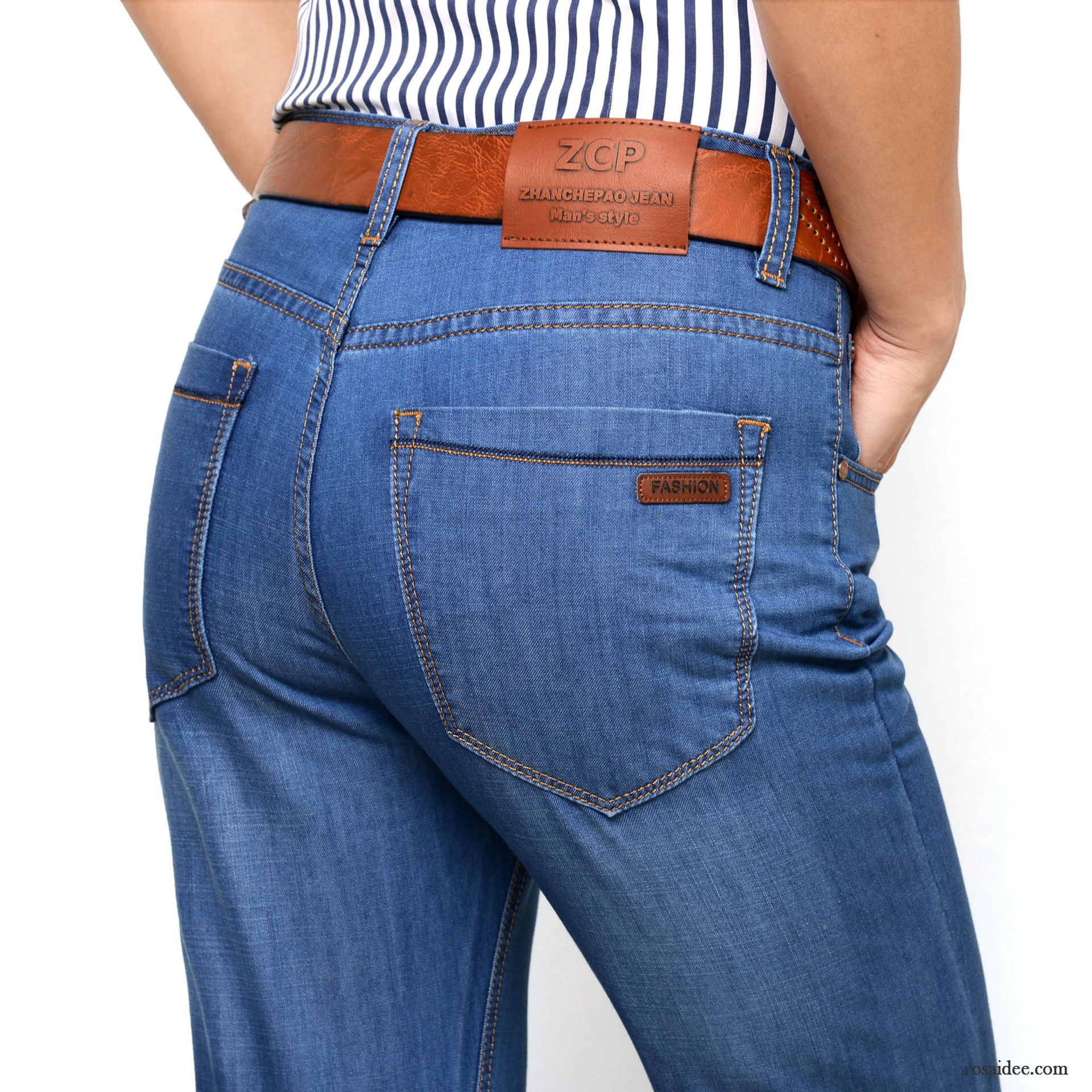 Jeans Latzhose Herren Große Größe Herren Jeans Gerade Gute Qualität Freizeit Hohe Taille Jugend Lose