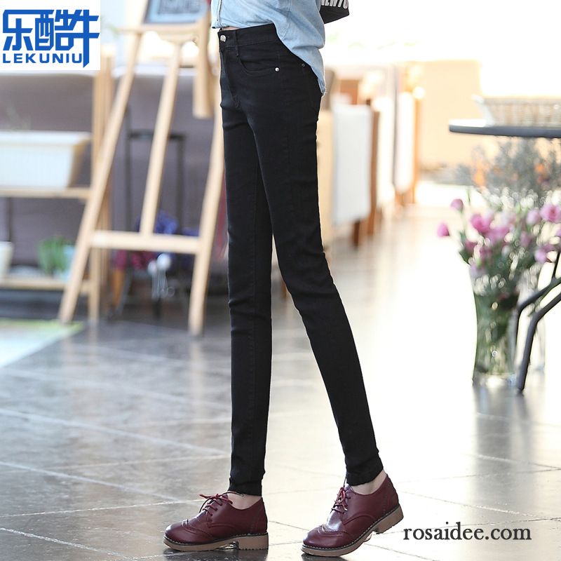 Jeans Online Kaufen Günstig Dünn Jeans Damen Schlank Elastisch Bleistift Hose Middle Waisted Schmales Bein Neu