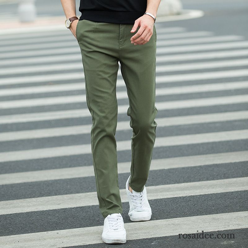 Jogging Chino Herren Elastisch Herbst Neu Gerade Schlank Freizeit Hose Lange Herren Rein Jugend Baumwolle