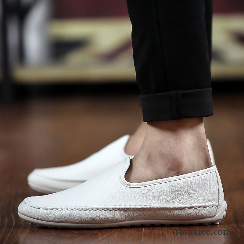 Kalbsleder Schuhe Herren Trend Herbst Schuhe Slip-on Casual Sommer Lederschue Faul Herren Günstig