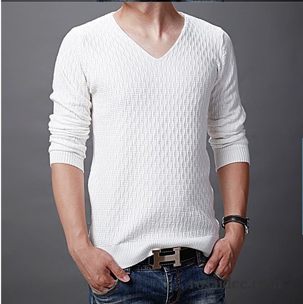 Kapuzenpullover Herren V-ausschnitt Allgleiches Strickwaren Herbst Herren Pullover Neu Günstig