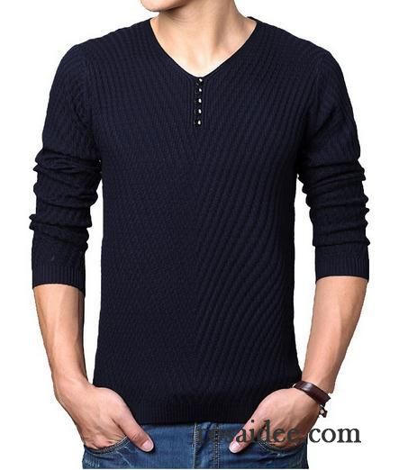 Kapuzenpullover Herren V-ausschnitt Allgleiches Strickwaren Herbst Herren Pullover Neu Günstig