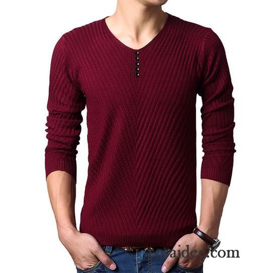 Kapuzenpullover Herren V-ausschnitt Allgleiches Strickwaren Herbst Herren Pullover Neu Günstig