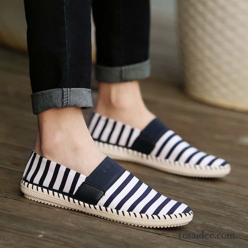 Klassische Schuhe Herren Casual Sommer Trend Jugend Herren Streifen Espadrille Schuhe Günstig