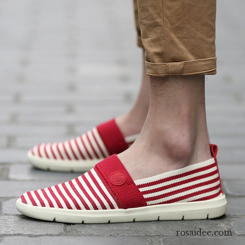 Klassische Schuhe Herren Casual Sommer Trend Jugend Herren Streifen Espadrille Schuhe Günstig