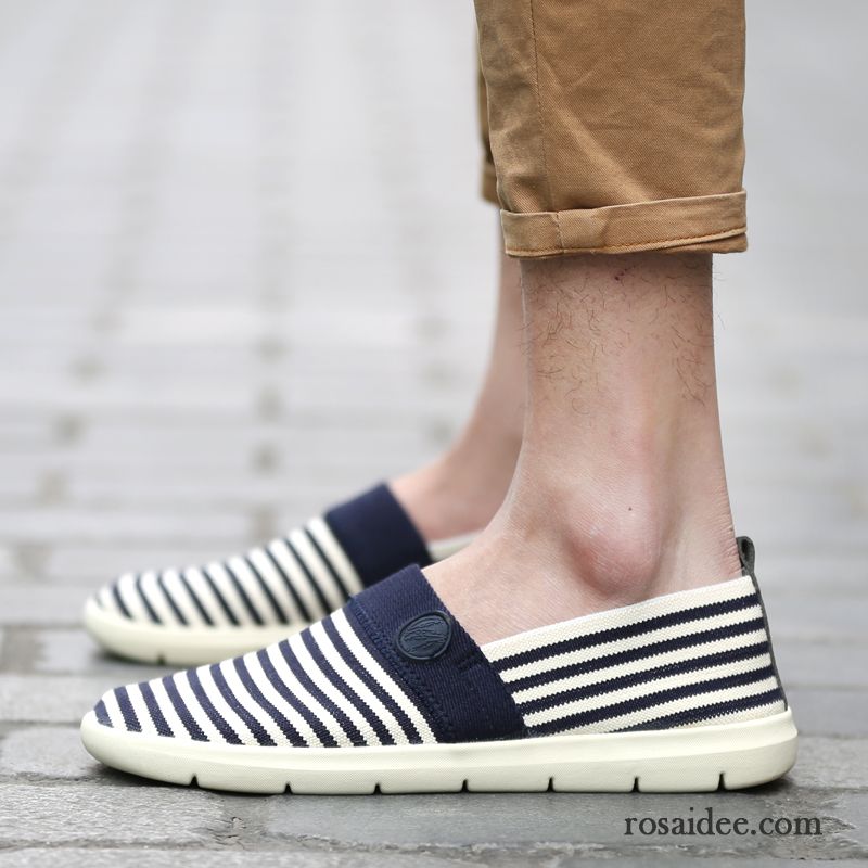 Klassische Schuhe Herren Casual Sommer Trend Jugend Herren Streifen Espadrille Schuhe Günstig