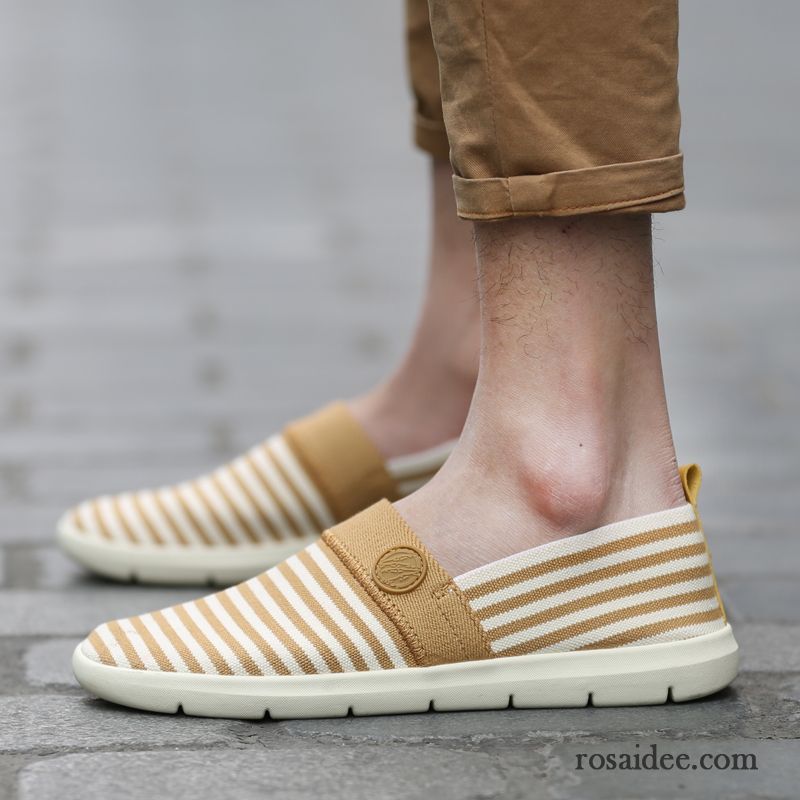 Klassische Schuhe Herren Casual Sommer Trend Jugend Herren Streifen Espadrille Schuhe Günstig