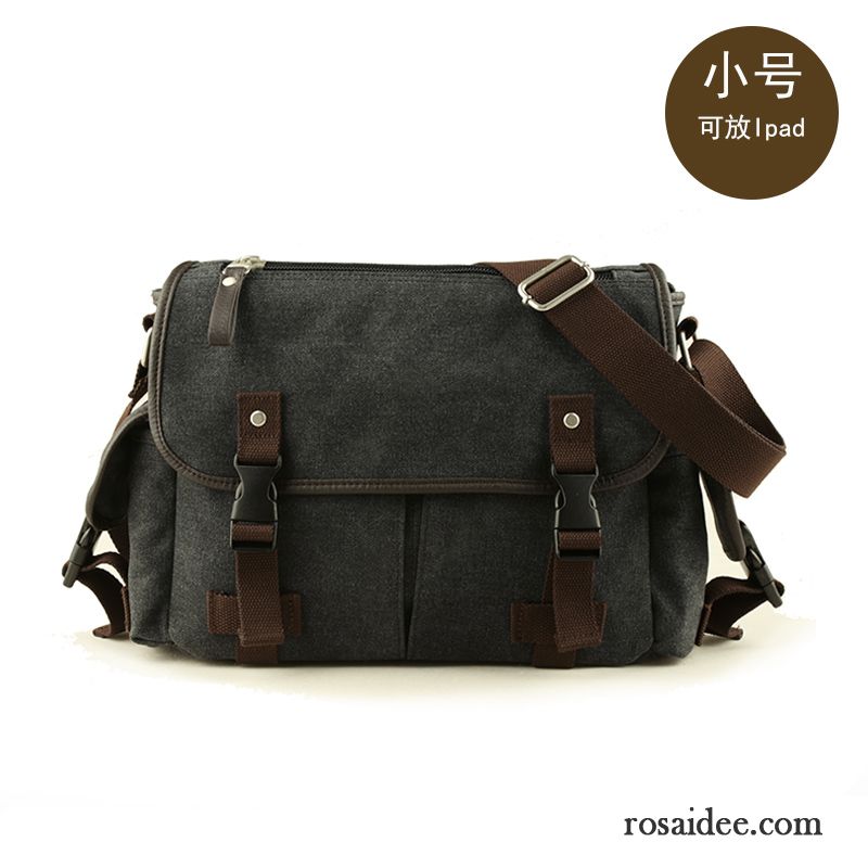 Kleine Reisetasche Herren Messenger-tasche Herren Freizeit Schulranzen Schultertaschen Retro Canvastasche Reise Trend Günstig