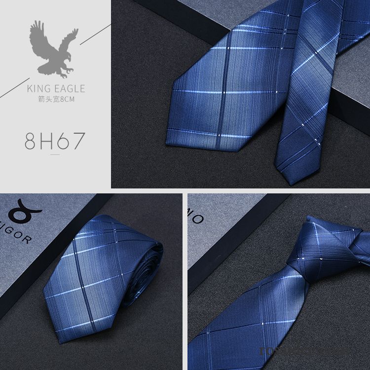 Krawatte Herren Beruf Mode Geschenkbox Formelle Kleidung Business Verheiratet Blau