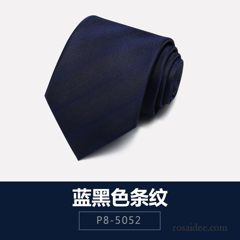 Krawatte Herren Beruf Reißverschluss England Business Formelle Kleidung Bräutigam Blau