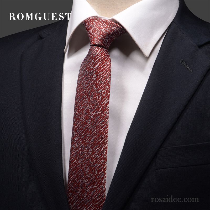 Krawatte Herren Business Verheiratet Beruf Formelle Kleidung England Kariertes Braun