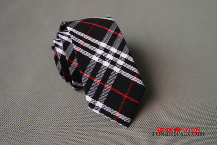 Krawatte Herren Freizeit Retro Baumwolle Mode Streifen Trend Ebene Gelb