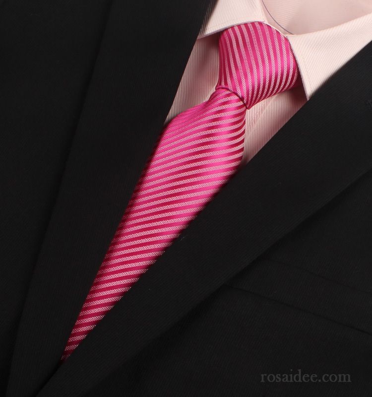 Krawatte Herren Schmale Verheiratet Business 7 Cm Bräutigam Formelle Kleidung Purpur Lila Rosa Rot
