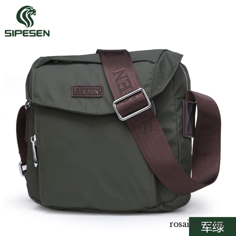 Kuriertasche Leder Herren Freizeit Canvastasche Taschen Oxford-tuch Nylon Wasserdicht Herren Messenger-tasche Schultertaschen