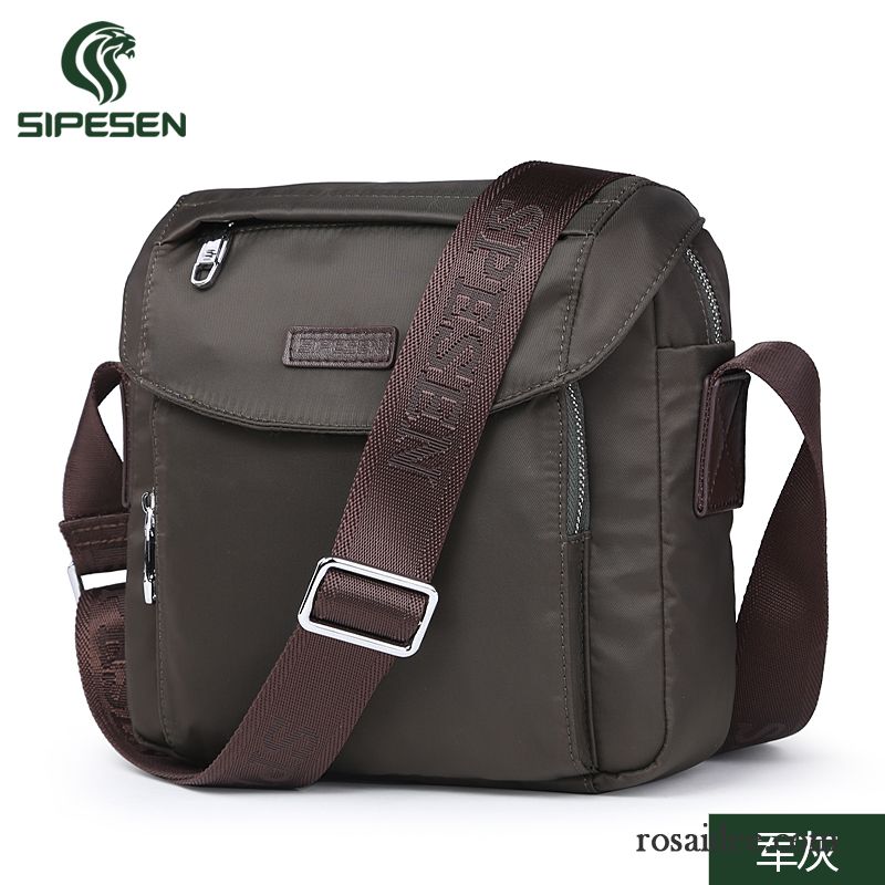 Kuriertasche Leder Herren Freizeit Canvastasche Taschen Oxford-tuch Nylon Wasserdicht Herren Messenger-tasche Schultertaschen