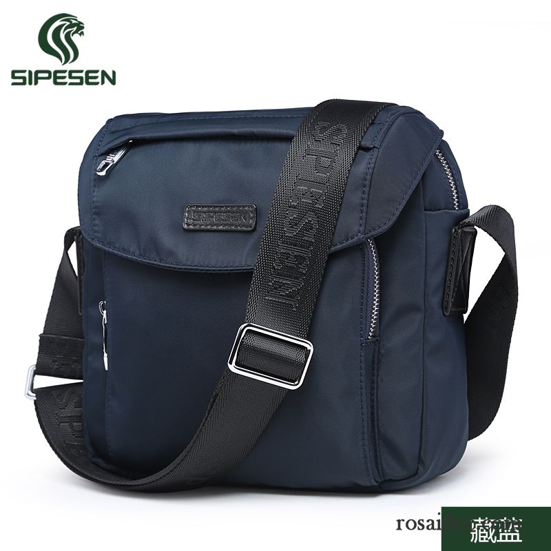 Kuriertasche Leder Herren Freizeit Canvastasche Taschen Oxford-tuch Nylon Wasserdicht Herren Messenger-tasche Schultertaschen