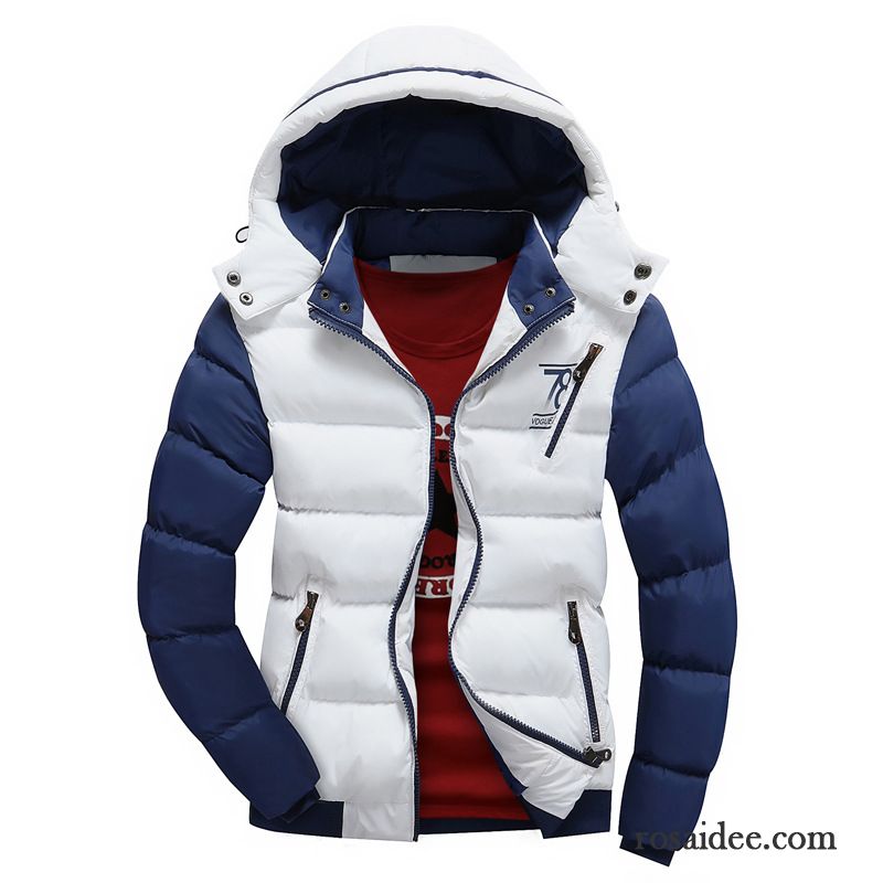 Kurze Daunenjacke Herren Herren Winter Warme Herbst Daunenjacke Überzieher Baumwolle Verdickung Schlank Mode Kaufen