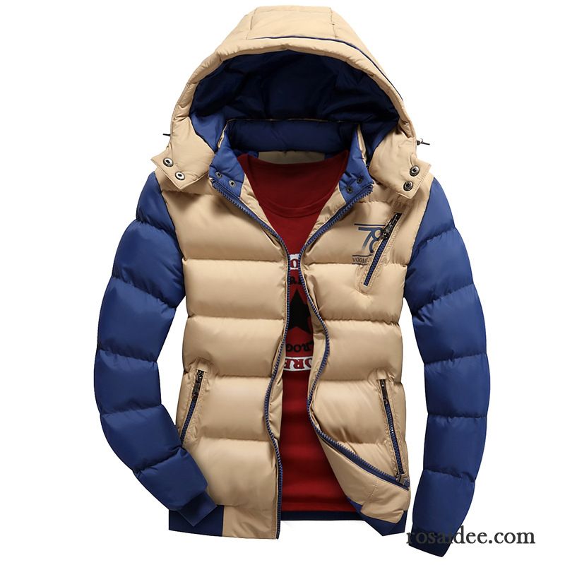 Kurze Daunenjacke Herren Herren Winter Warme Herbst Daunenjacke Überzieher Baumwolle Verdickung Schlank Mode Kaufen