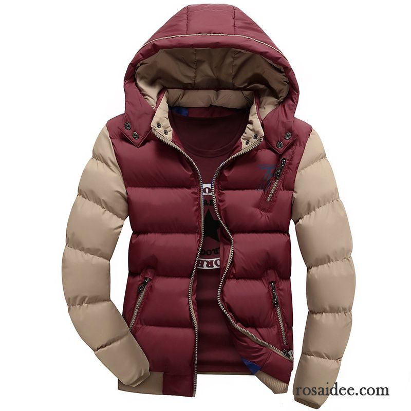 Kurze Daunenjacke Herren Herren Winter Warme Herbst Daunenjacke Überzieher Baumwolle Verdickung Schlank Mode Kaufen