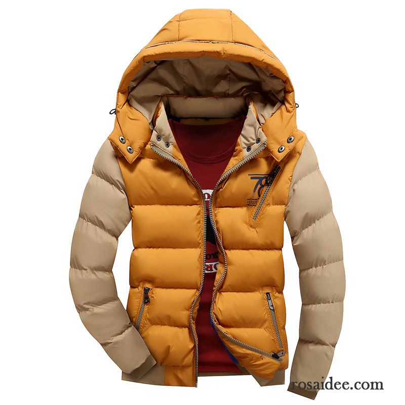 Kurze Daunenjacke Herren Herren Winter Warme Herbst Daunenjacke Überzieher Baumwolle Verdickung Schlank Mode Kaufen