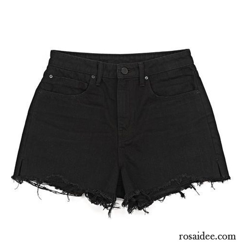 Kurze Hosen Damen A Schreiben Hohe Taille Feder Sommer Trend Superstar Schwarz Grau