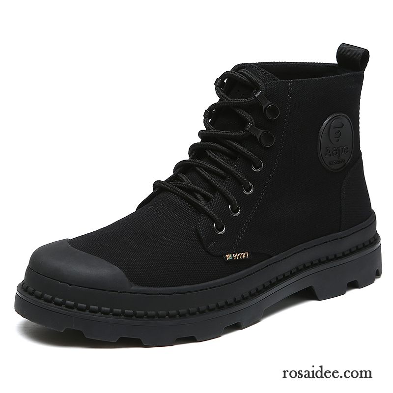 Kurzschaft Herren Schuhe Martin Stiehlt Hohe Trend Casual Cargohose Stiefel Schwarz Herren Verkaufen