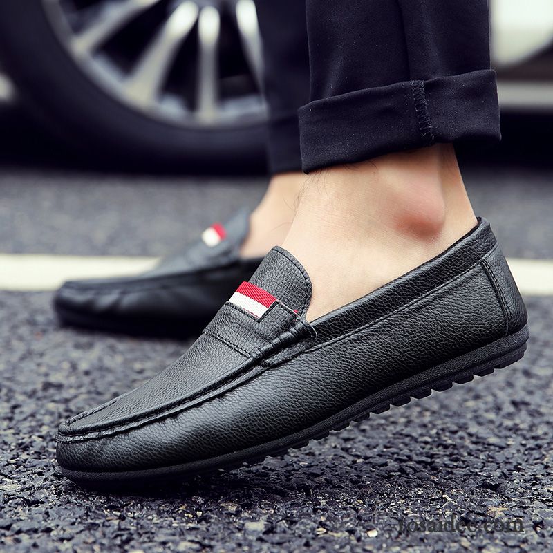 Kurzschaft Herren Sommer Neue Herbst Atmungsaktiv Herren Fahrschuhe Casual Gefrostet Lederschue Günstig