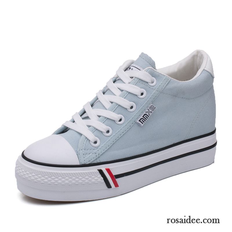 Lackschuhe Damen Flach Tuch Schuhe Casual Weiß Damen Erhöht Dicke Sohle Niedrig Schüler Sommer Allgleiches Günstig