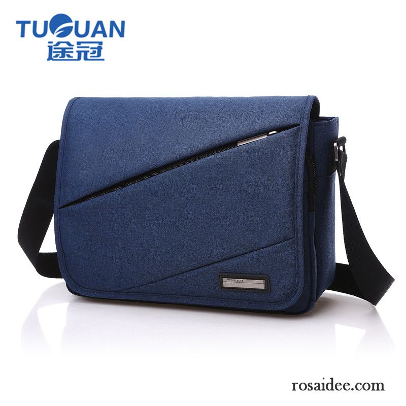 Laptoptasche Leder Braun Herren Geschäft Herren Segeltuch Messenger-tasche Kreuzung Freizeit Schultertaschen Nylon