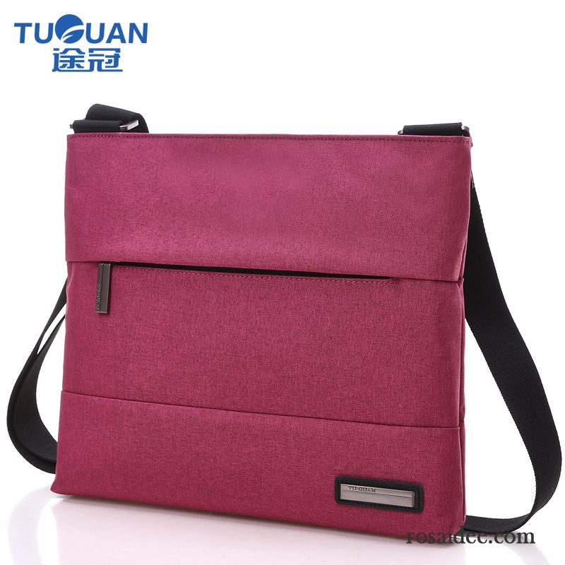 Laptoptasche Leder Braun Herren Geschäft Herren Segeltuch Messenger-tasche Kreuzung Freizeit Schultertaschen Nylon