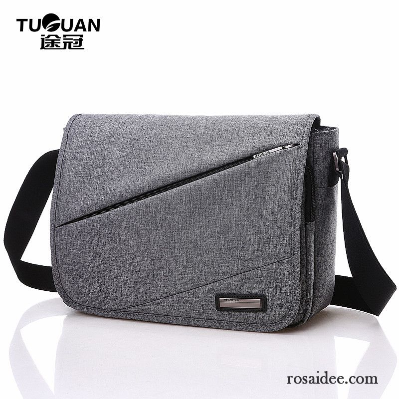 Laptoptasche Leder Braun Herren Geschäft Herren Segeltuch Messenger-tasche Kreuzung Freizeit Schultertaschen Nylon