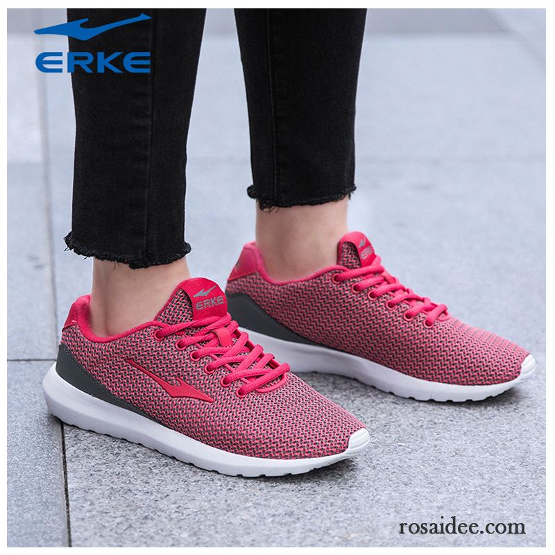 Laufschuhe Damen Casual Feder Net Original Neue Sportschuhe Weiß Rot