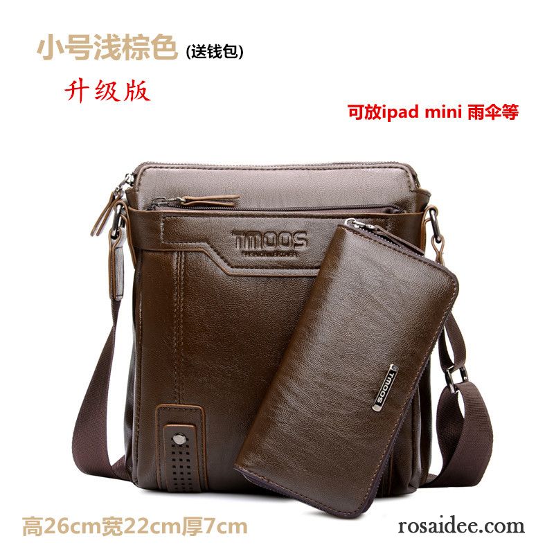 Leder Gürteltasche Herren Messenger-tasche Schultertaschen Leder Trend Geschäft Herren Freizeit Rucksäck Vertikaler Schnitt Günstig