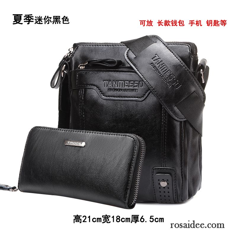 Leder Gürteltasche Herren Messenger-tasche Schultertaschen Leder Trend Geschäft Herren Freizeit Rucksäck Vertikaler Schnitt Günstig