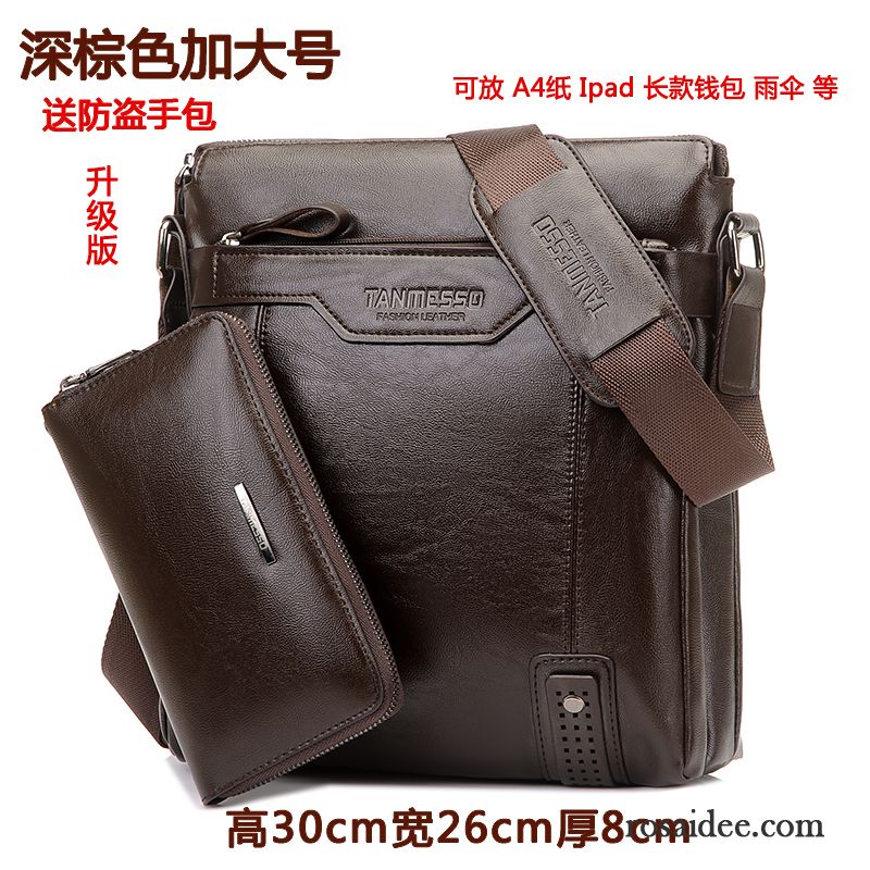 Leder Gürteltasche Herren Messenger-tasche Schultertaschen Leder Trend Geschäft Herren Freizeit Rucksäck Vertikaler Schnitt Günstig