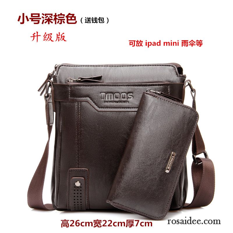 Leder Gürteltasche Herren Messenger-tasche Schultertaschen Leder Trend Geschäft Herren Freizeit Rucksäck Vertikaler Schnitt Günstig