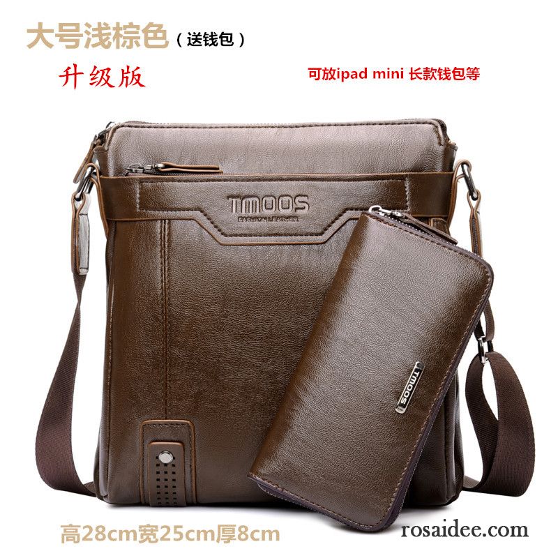 Leder Gürteltasche Herren Messenger-tasche Schultertaschen Leder Trend Geschäft Herren Freizeit Rucksäck Vertikaler Schnitt Günstig