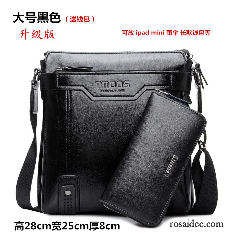 Leder Gürteltasche Herren Messenger-tasche Schultertaschen Leder Trend Geschäft Herren Freizeit Rucksäck Vertikaler Schnitt Günstig