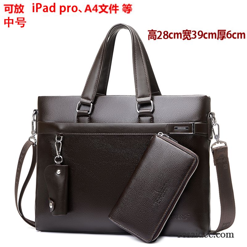 Leder Handtaschen Herren Aktentasche Rucksäck Messenger-tasche Leder Kreuzung Freizeit Handtaschen Laptoptasche Schultertaschen Herren Geschäft Günstig