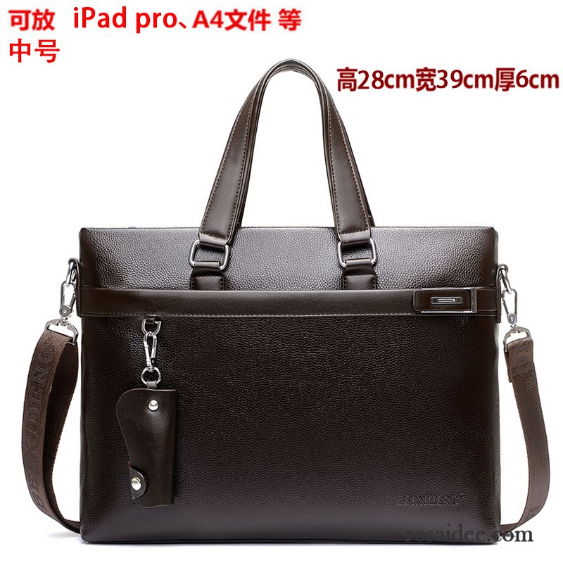 Leder Handtaschen Herren Aktentasche Rucksäck Messenger-tasche Leder Kreuzung Freizeit Handtaschen Laptoptasche Schultertaschen Herren Geschäft Günstig