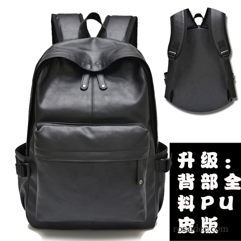 Leder Männer Tasche Rucksäck Trend Herren Schüler Freizeit Laptoptasche Reise Mode Schulranzen Kaufen